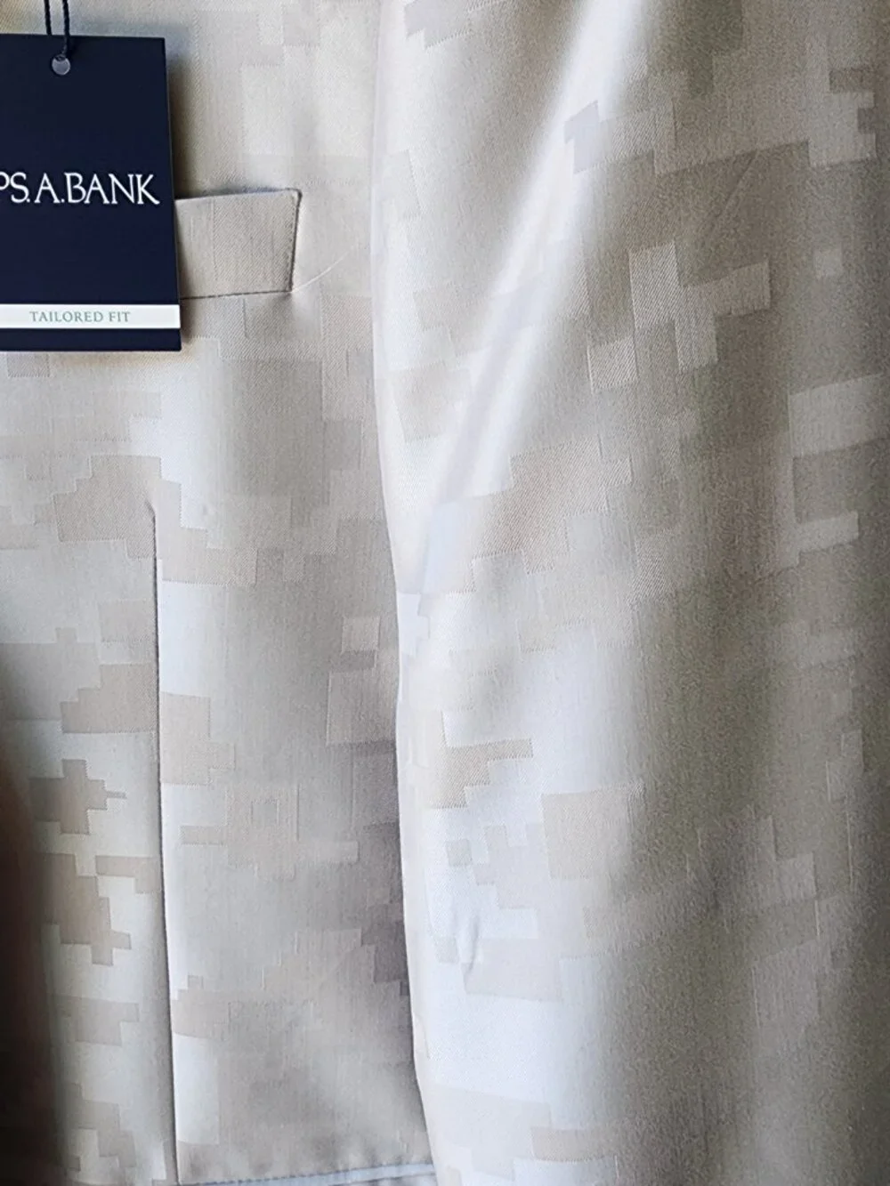Jos. A. Bank Light Tan Digital Camo Sport Coat Blazer